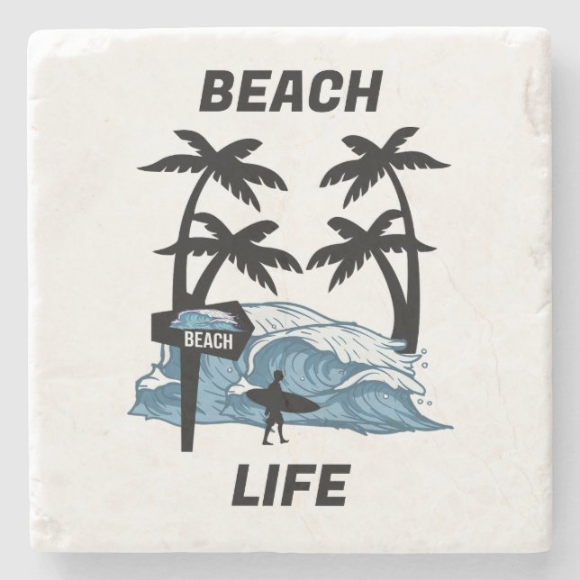 Sonnenwasserwelle Steinuntersetzer (Vorderseite)