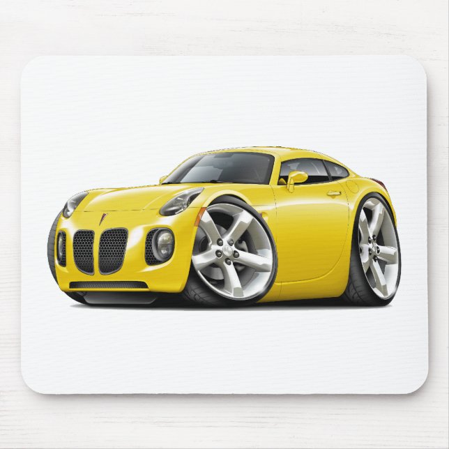 Sonnenwende-gelbes Auto Mousepad (Vorne)
