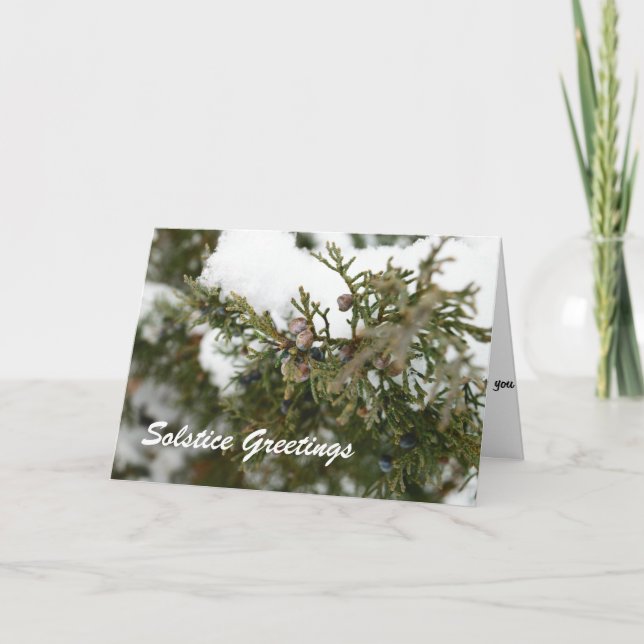 Sonnenwende-Grüße - heidnische Feiertagskarte (Vorderseite)