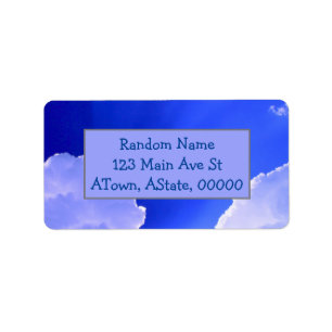 Sonnenwolken Adressaufkleber