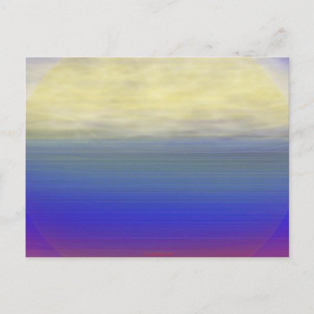 Sonnenwolkenwellen Postkarte (Vorderseite)