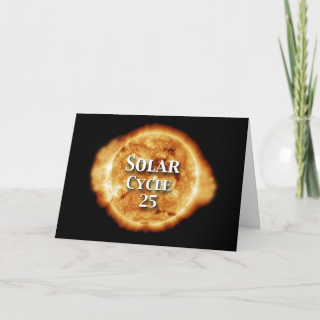 Sonnenzyklus 25 Active Sun Karte (Vorderseite)