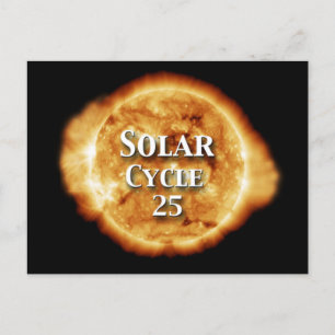 Sonnenzyklus 25 Active Sun Postkarte