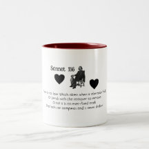 Sonnet 116 Consistency-Liebe | Zwei-Tone-Tasse