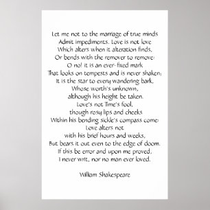 Sonnet 116 poster