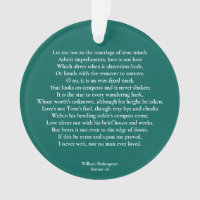 Sonnet 116Laissez-moi ne pas parler du mariage des