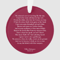 Sonnet 130 Les yeux de ma maîtresse ne sont rien