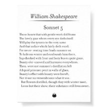 Sonnet 5 von William Shakespeare