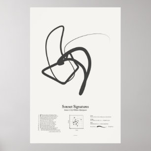 Sonnet-Signaturen: Sonnet 33 Poster