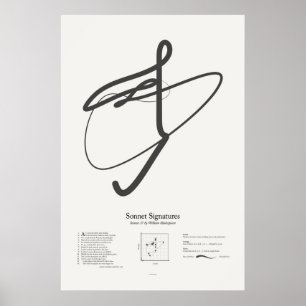 Sonnet-Signaturen: Sonnet 37 Poster