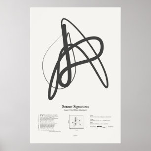 Sonnetsignaturen: Sonnet 76 Poster