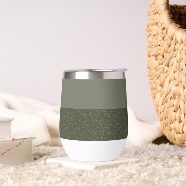 Sonnette à deux tons vert mousse moderne - personn (Salon)
