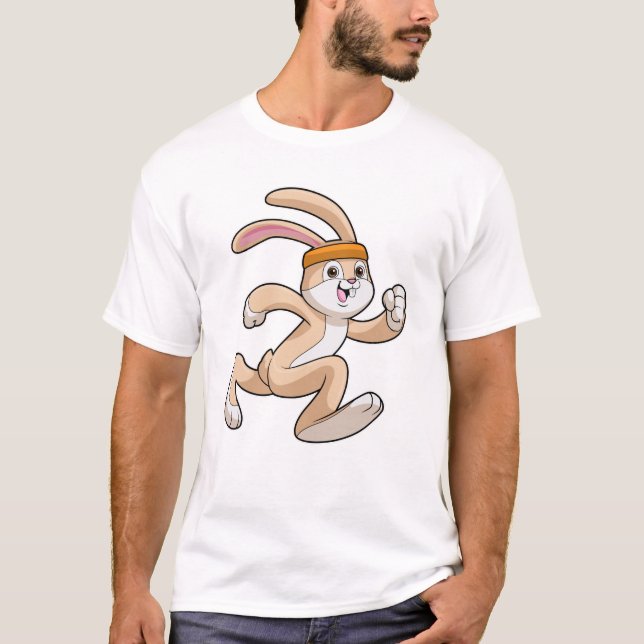 Sonnig beim Laufen mit dem Headband T-Shirt (Vorderseite)