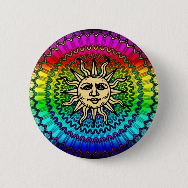 Sonnig Button (Vorderseite)