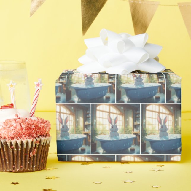 Sonnig in der Blase Bath Geschenkpapier (Geburtstagsparty)