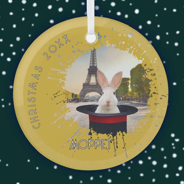 Sonnig in einem schwarzen Hut Ornament Aus Glas (Von Creator hochgeladen)