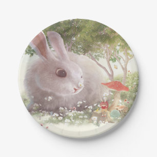 Sonnig mit Blume Pappteller