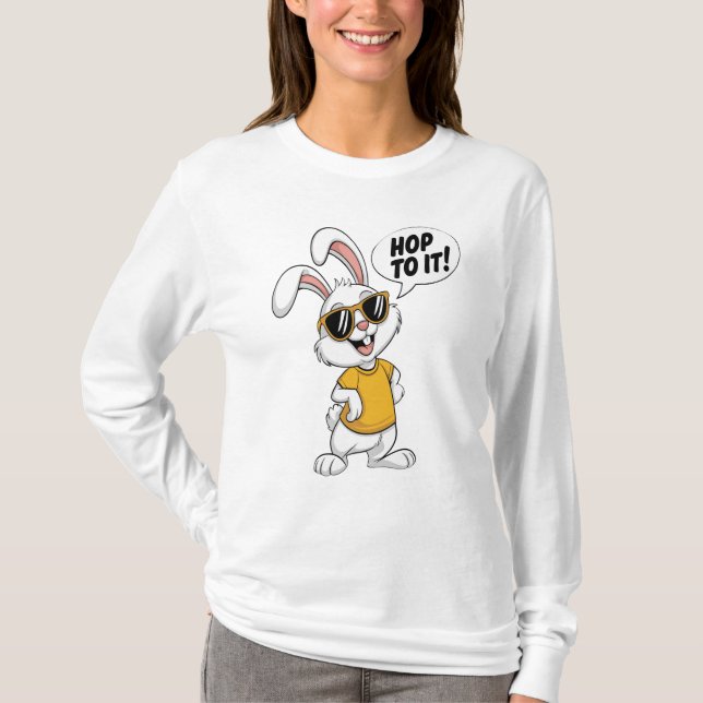Sonnig mit Haltung T-Shirt (Vorderseite)