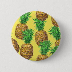 Sonnige Ananas Button