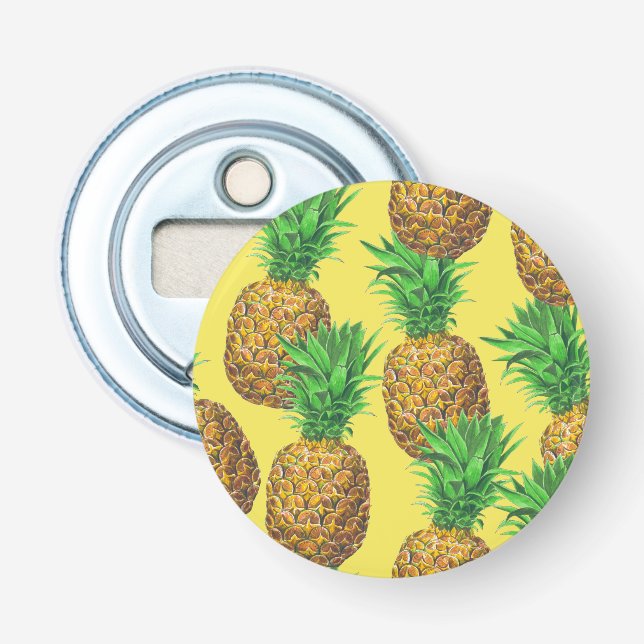 Sonnige Ananas Flaschenöffner (Vorderseite)
