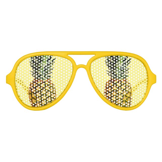Sonnige Ananas-Party-Sonnenbrille Partybrille (Vorderseite)