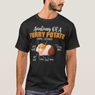 Sonnige Anatomie eines Guinea-Schweineschweins aus T-Shirt