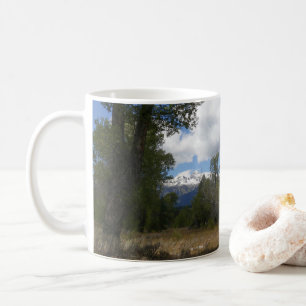 Sonnige Aussicht auf den Grand Teton Mountain Kaffeetasse