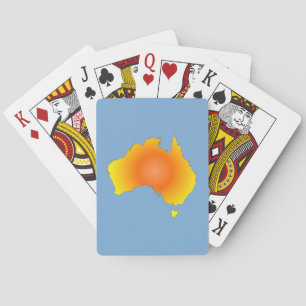 Sonnige Australische Karte Spielkarten