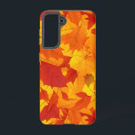 Sonnige Blätter im Herbst Samsung Galaxy Hülle<br><div class="desc">Sonnige Blätter im Herbst</div>