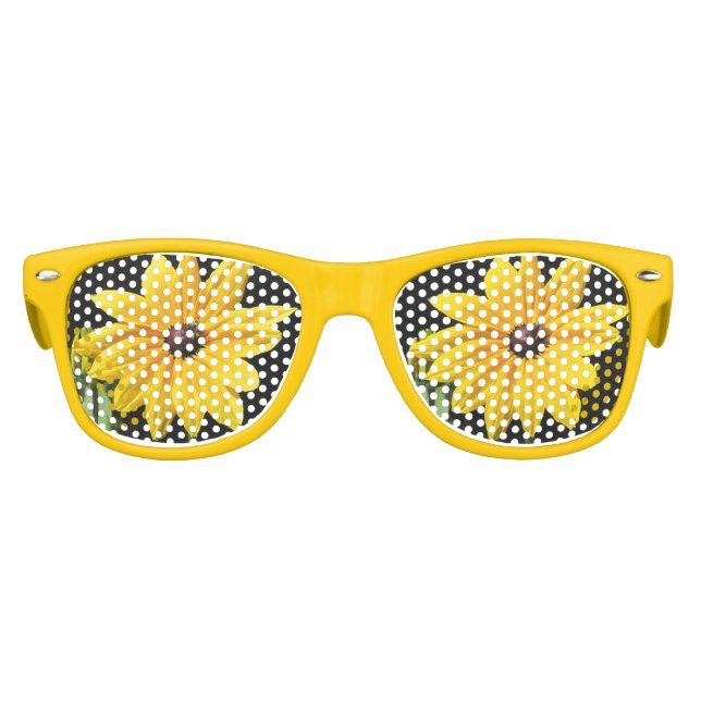 Sonnige Blume im Vollblut Sonnenbrille (Vorderseite)
