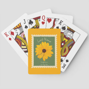 Sonnige Blume Rustikales, individuelles Ereignis Spielkarten
