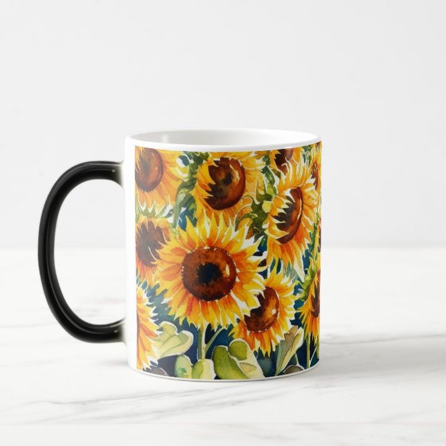 Sonnige Blume Verwandlungstasse (Links)