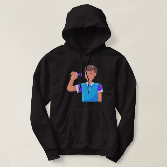 Sonnige Darts für Darts Spieler Pally 20 Darts Dar Hoodie (Design vorne)