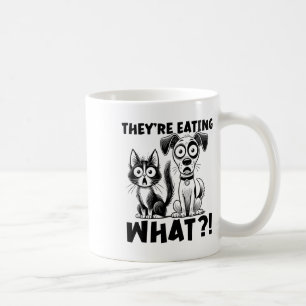 Sonnige Debatte 2024 Haustiere Katze Sie essen was Kaffeetasse