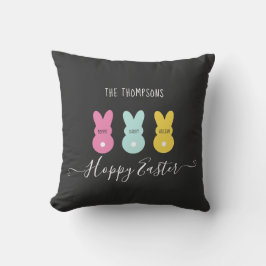 Sonnige Familie von 3 Ostern Kissen