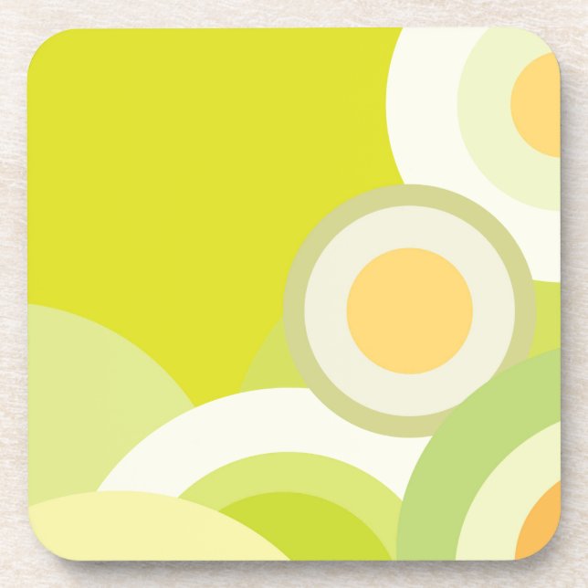 Sonnige Farben Untersetzer (Vorderseite)