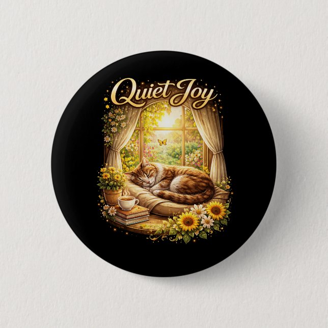 Sonnige Fenstertäume Button (Vorderseite)