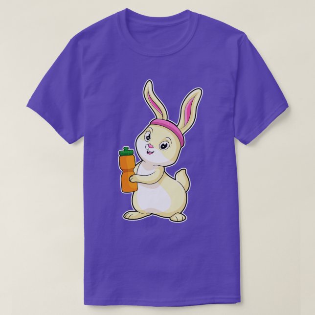 Sonnige Fitness mit Trinkflasche T-Shirt (Design vorne)