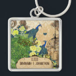 Sonnige Gelbe Elegante Vintage Birdcage Peacock Schlüsselanhänger<br><div class="desc">Sunny Yellow Elegance Vintag Peony Blue Peacock Vogelgeflügel Keepake Schlüsselanhänger sehen mehr Vintage Vogelprodukte Peacock Wedding Einladungen Vintag Paisley Peacock Colors oder Fuchsia und Limon Paisley Wedding Einladung - Paisley Peacock Colors Wedding Einladungen, UAWG, Save the Date und Richtung oder Empfang Cards. UAWG und Platzkarten für Vintage Vogelhochzeiten und Besondere...</div>