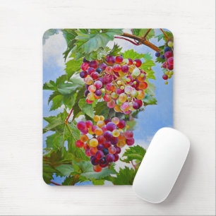 Sonnige Grapevine - Farbenfrohe Trauben Mousepad