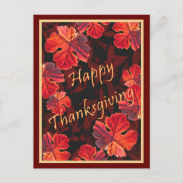 Sonnige Herbstlaube Postkarte