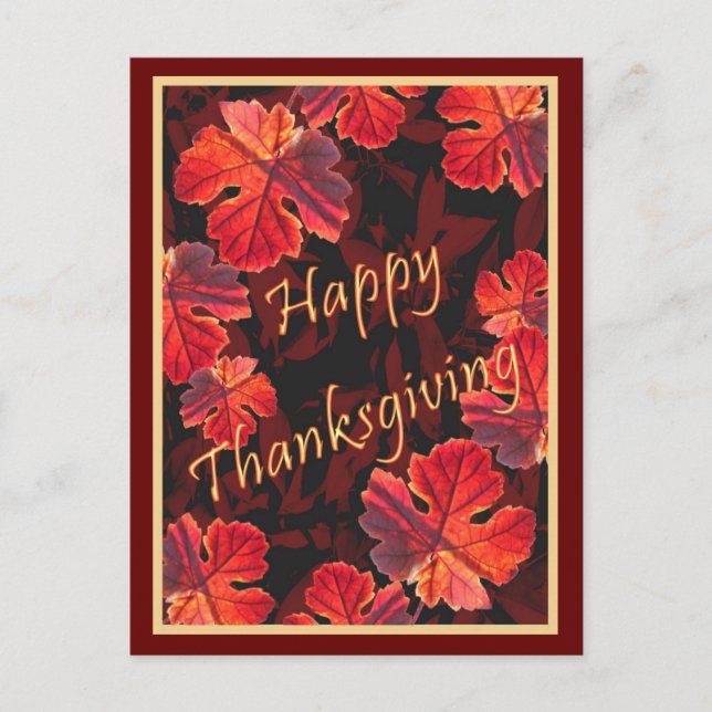 Sonnige Herbstlaube Postkarte (Vorderseite)