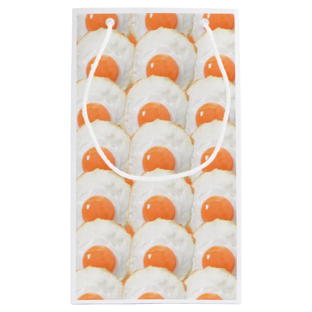 Sonnige Hühnereier Kleine Geschenktüte (Rückseite)