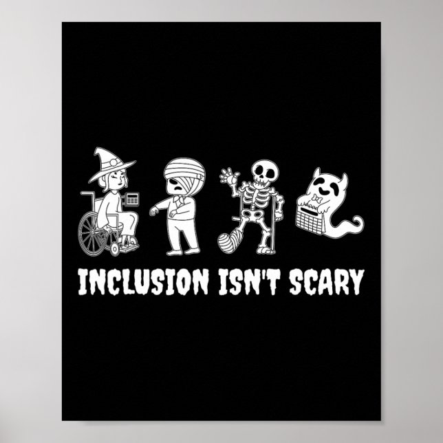 Sonnige Inklusion ist kein Beängstigender Lehrer H Poster (Vorne)