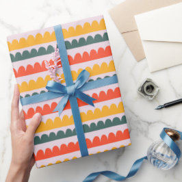 Sonnige Kammuscheln Geschenkpapier