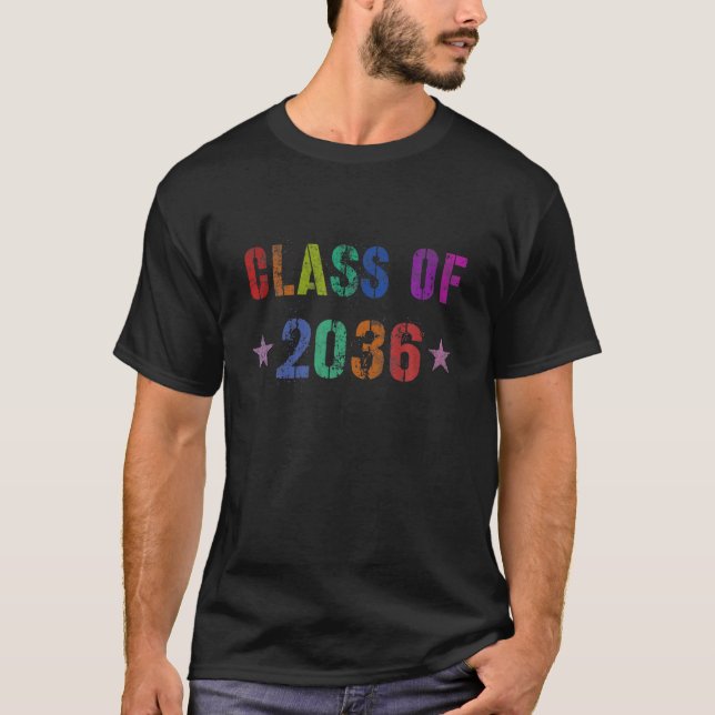 Sonnige Klasse des Abschlusses 2036 Kleinkind Team T-Shirt (Vorderseite)