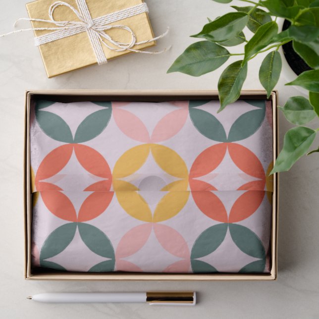 Sonnige Kreise Seidenpapier (Geschenk)