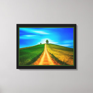 Sonnige Landschaft Canvas Print Leinwanddruck