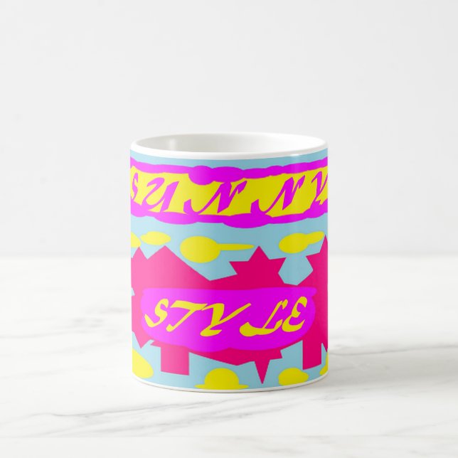 Sonnige, leuchtende Farben Kaffeetasse (Mittel)
