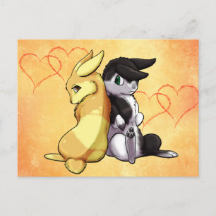 Sonnige Liebe Postkarte